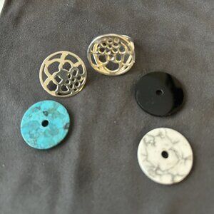 Silpada 4-in-1 3 Disc Sterling Silver Ring R2159 size 9